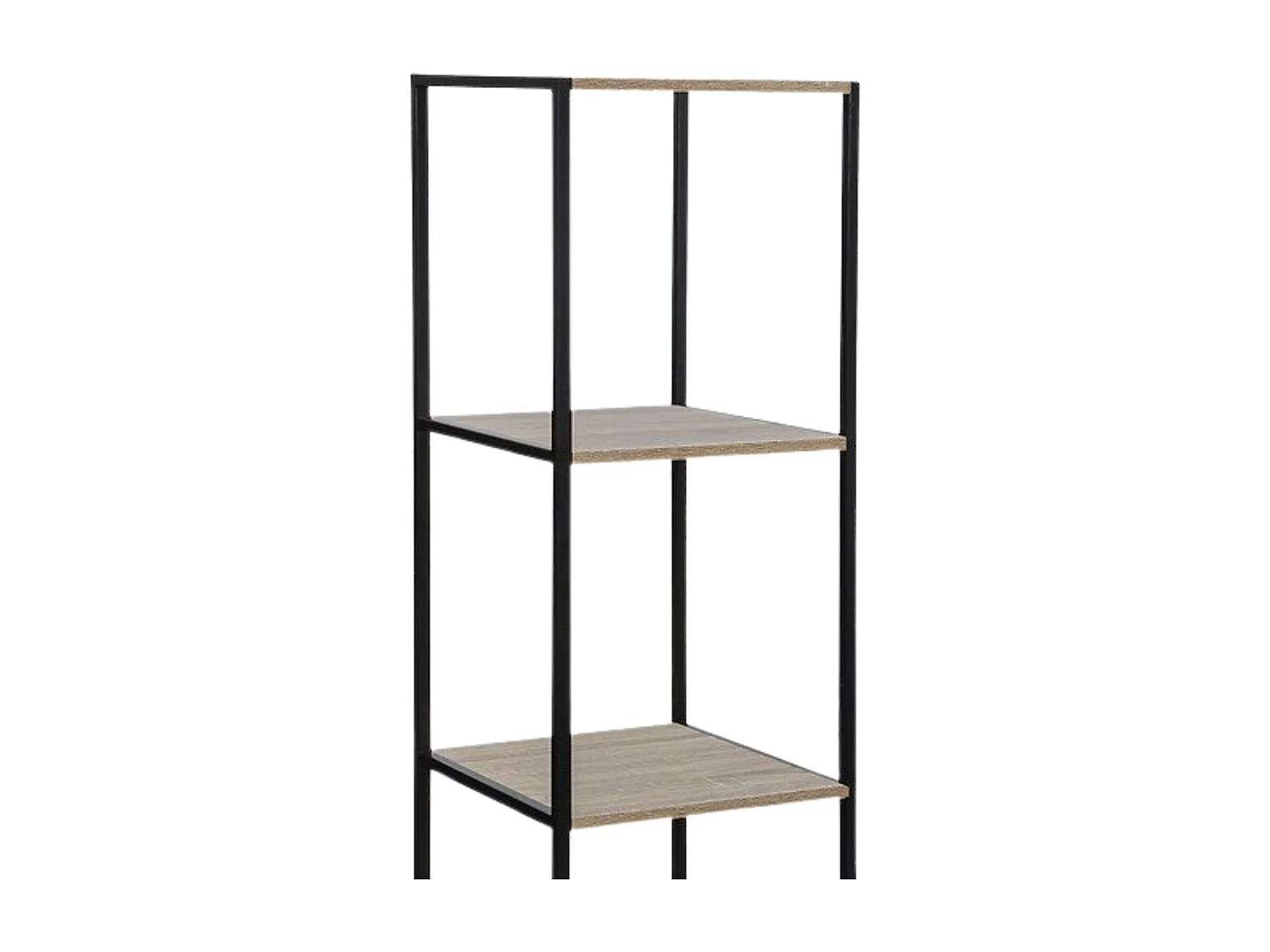 Étagère Design 1 Porte "Aliaj" 176cm Naturel & Noir