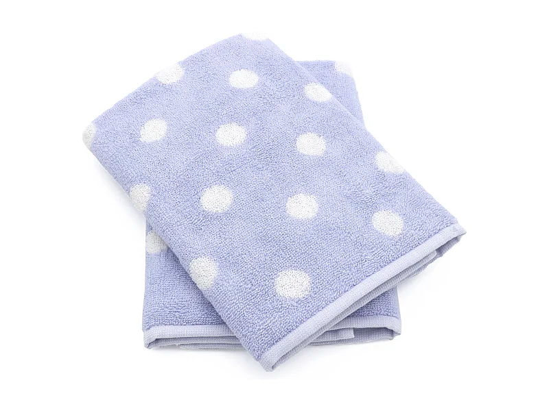 Lot de 2 torchons de cuisine éponge 50x50 cm coton SPOT II bleu