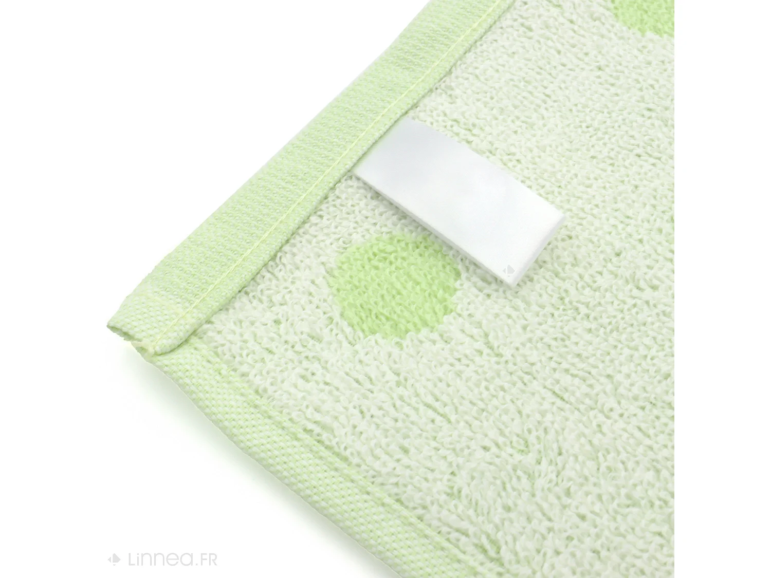 Lot de 2 torchons de cuisine éponge 50x50 cm coton SPOT II vert