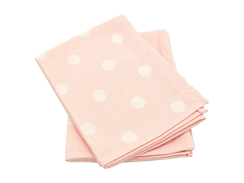 Lot de 2 torchons de cuisine toile 50x70 cm coton SPOT II rose