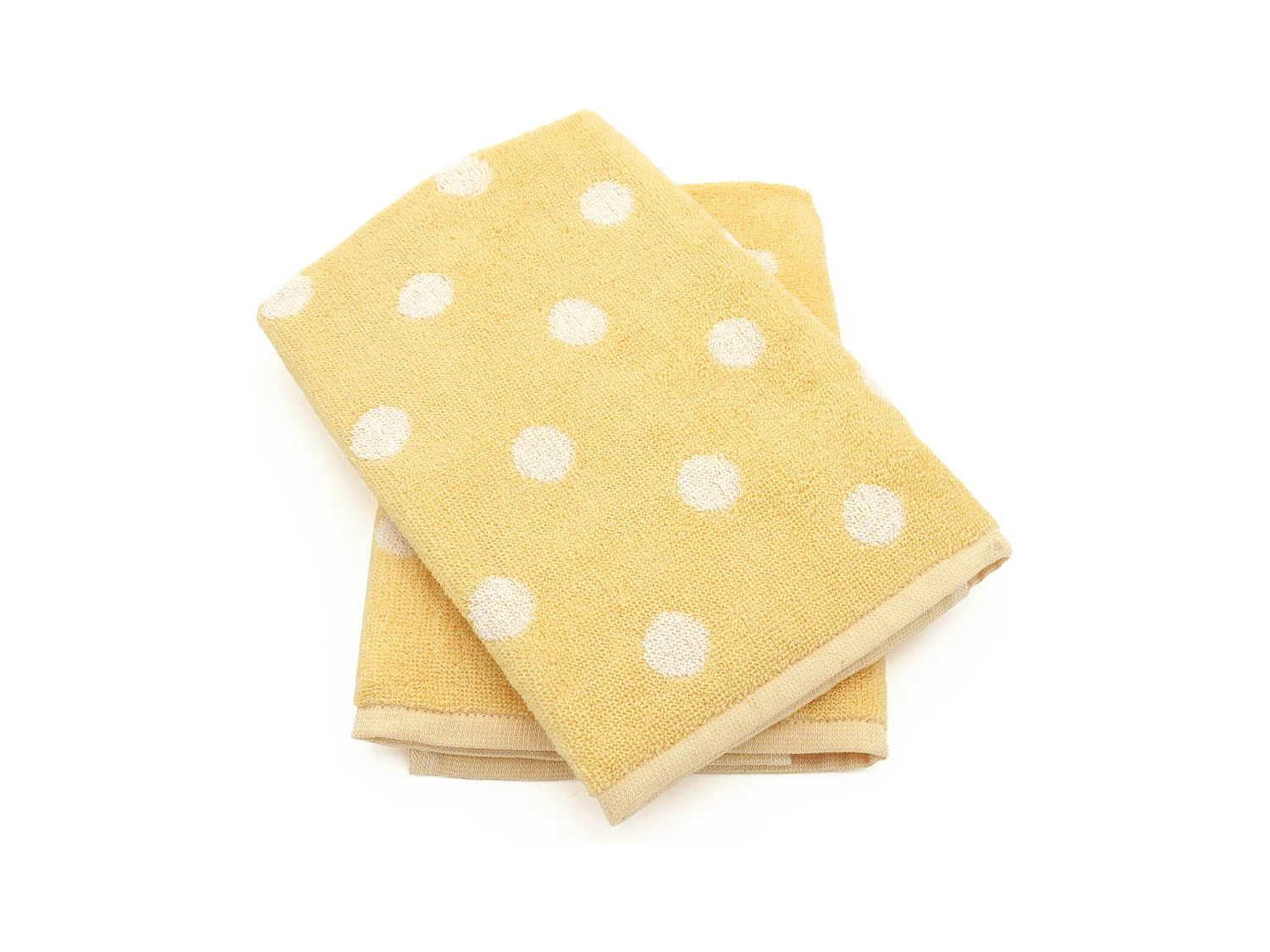 Lot de 2 torchons de cuisine éponge 50x50 cm coton SPOT II jaune