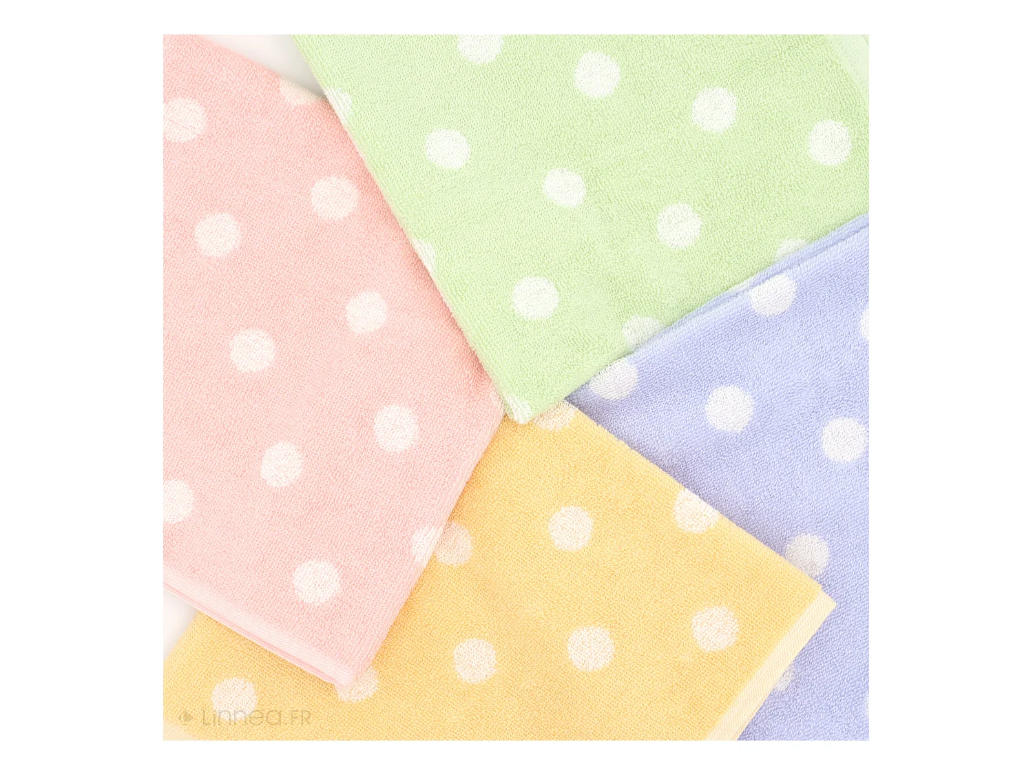 Lot de 2 torchons de cuisine éponge 50x50 cm coton SPOT II jaune