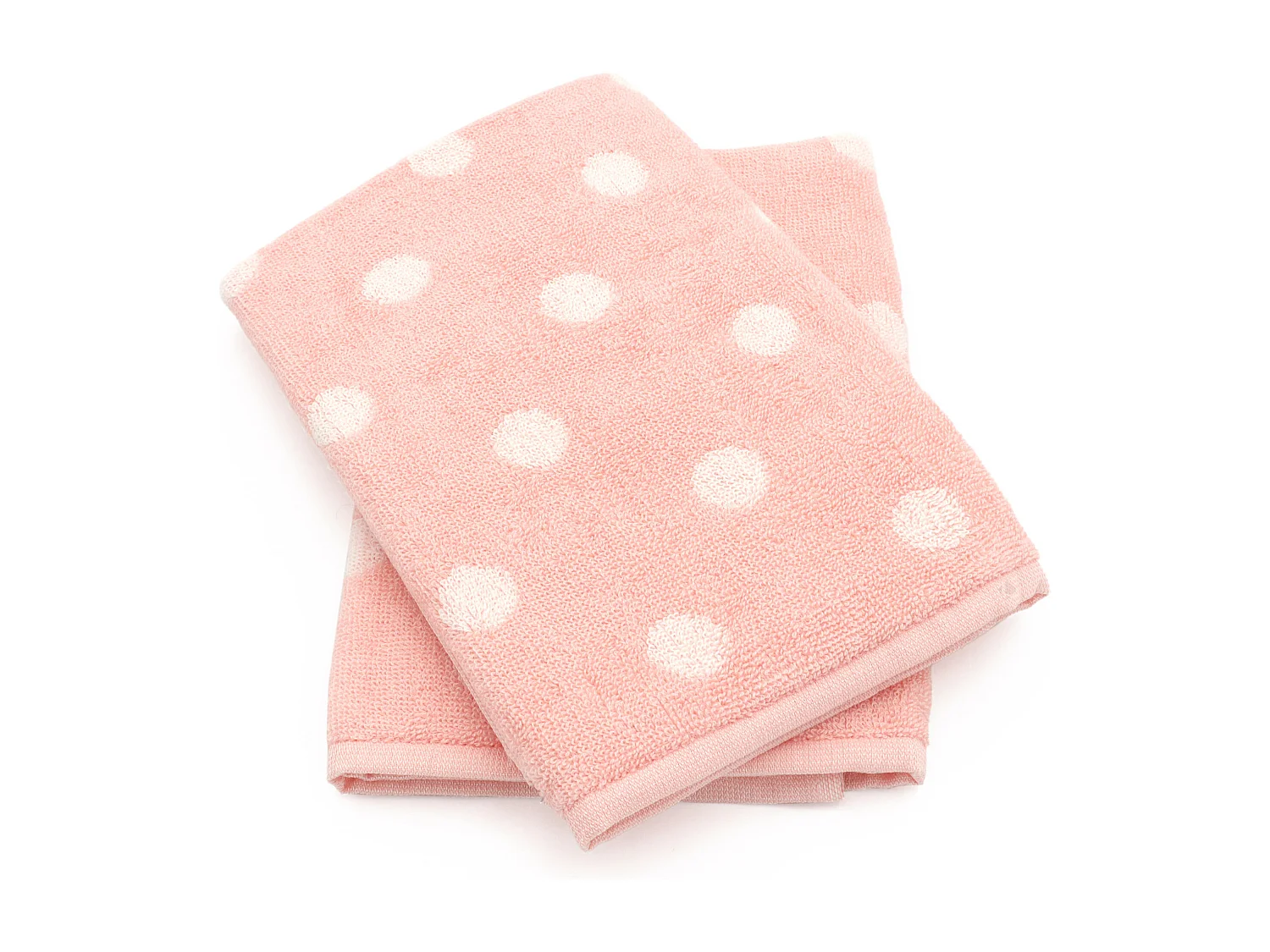 Lot de 2 torchons de cuisine éponge 50x50 cm coton SPOT II rose