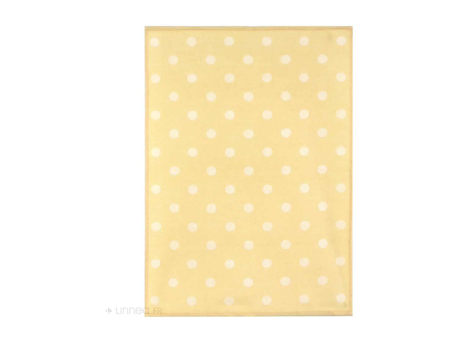 Lot de 2 torchons de cuisine toile 50x70 cm coton SPOT II jaune