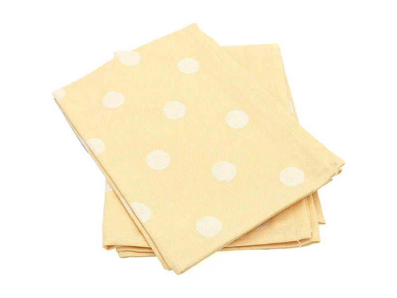Lot de 2 torchons de cuisine toile 50x70 cm coton SPOT II jaune
