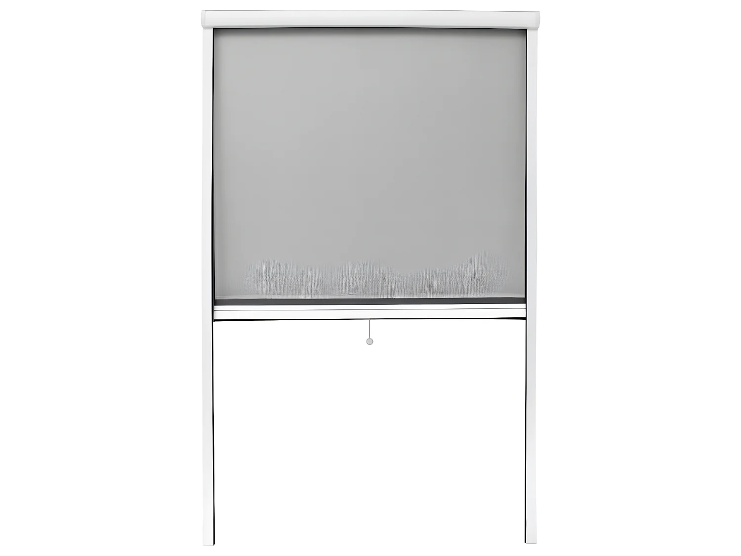 Moustiquaire fenêtre enroulable 100x160cm en aluminium blanc ECD Germany