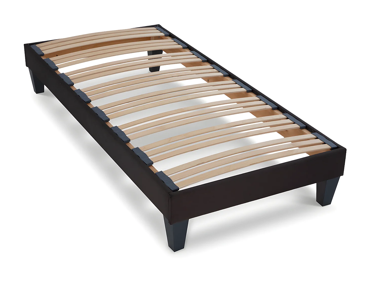 BELLECOUR LITERIE | Ensemble CELESTIN 90x190 cm | Matelas Mémoire de forme + Sommier Bois