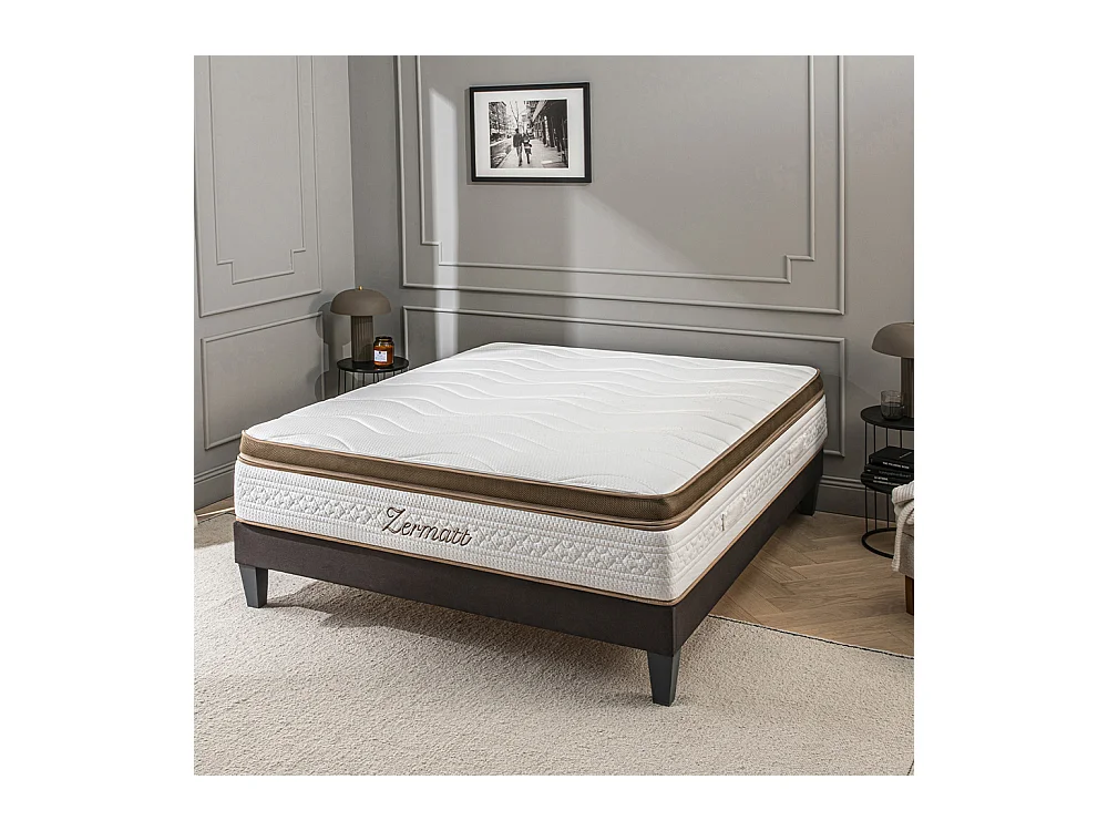 BELLECOUR LITERIE | Matelas ZERMATT 180x200 cm | Mousse avec mémoire de forme