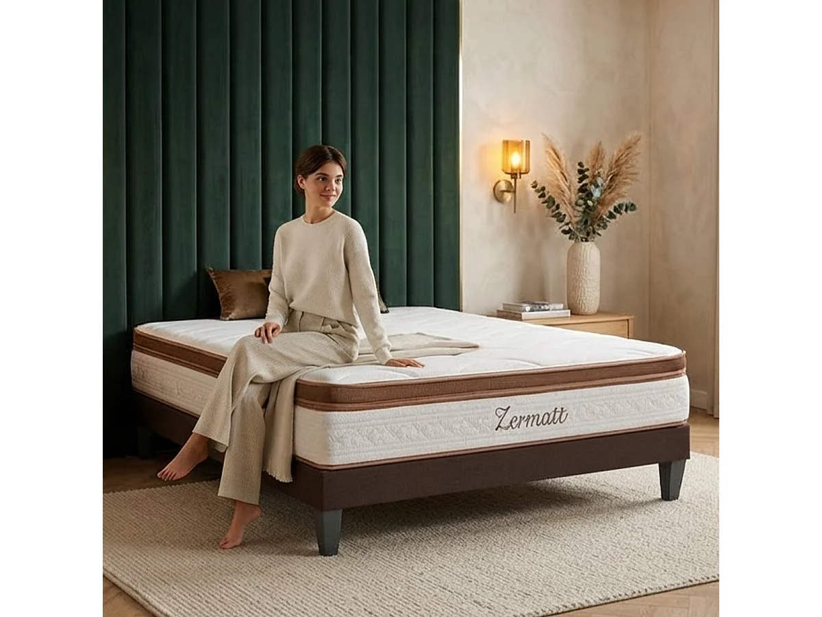 Matelas Zermatt - Mousse mémoire de forme - 31 cm - 180x200 cm