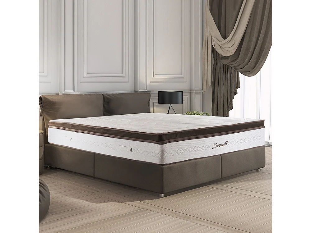 BELLECOUR LITERIE | Matelas ZERMATT 200x200 cm | Mousse avec mémoire de forme
