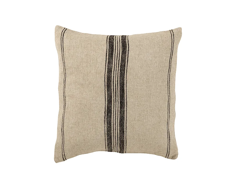 Coussin Déco Lignes "Paolo" 45x45cm Naturel