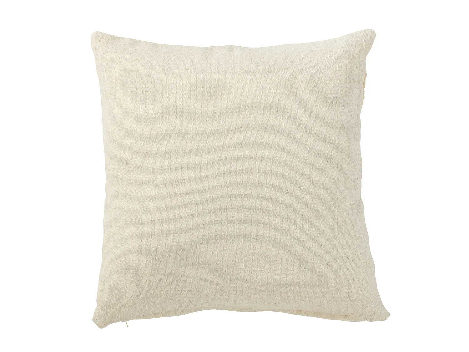 Coussin Déco Feuilles "Lara" 43x43cm Blanc