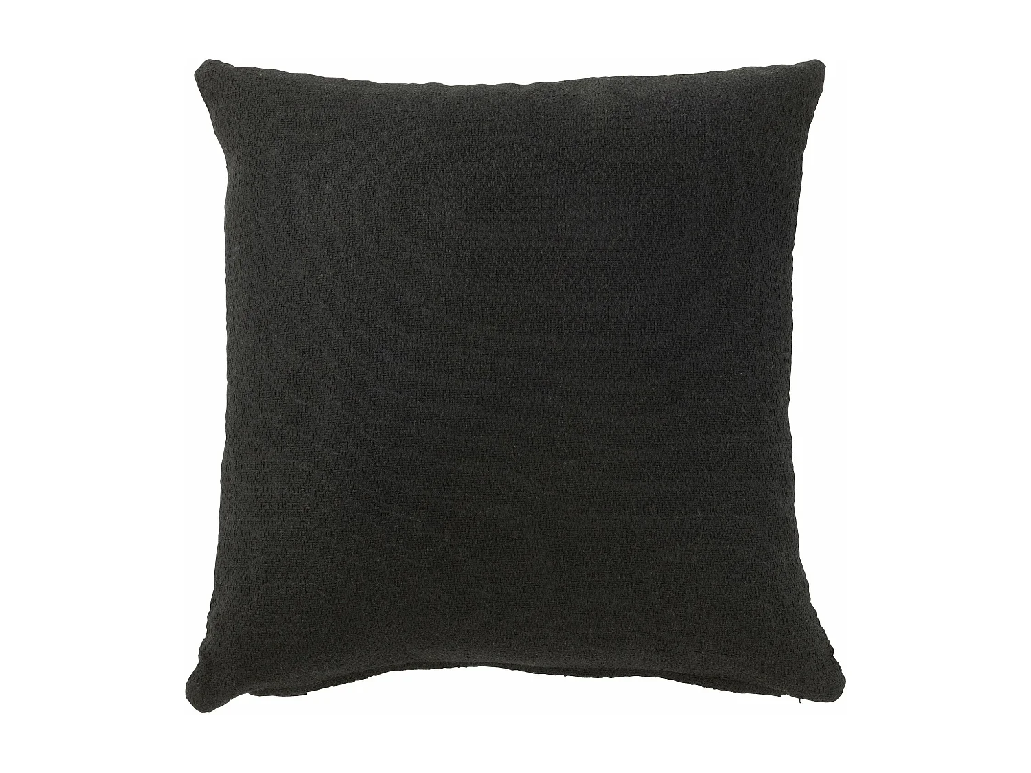 Coussin Déco Imprimé "Ligne" 43x43cm Noir