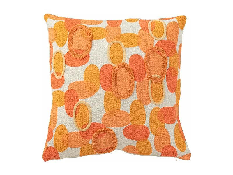 Coussin Déco "Papaya" 43x43cm Orange