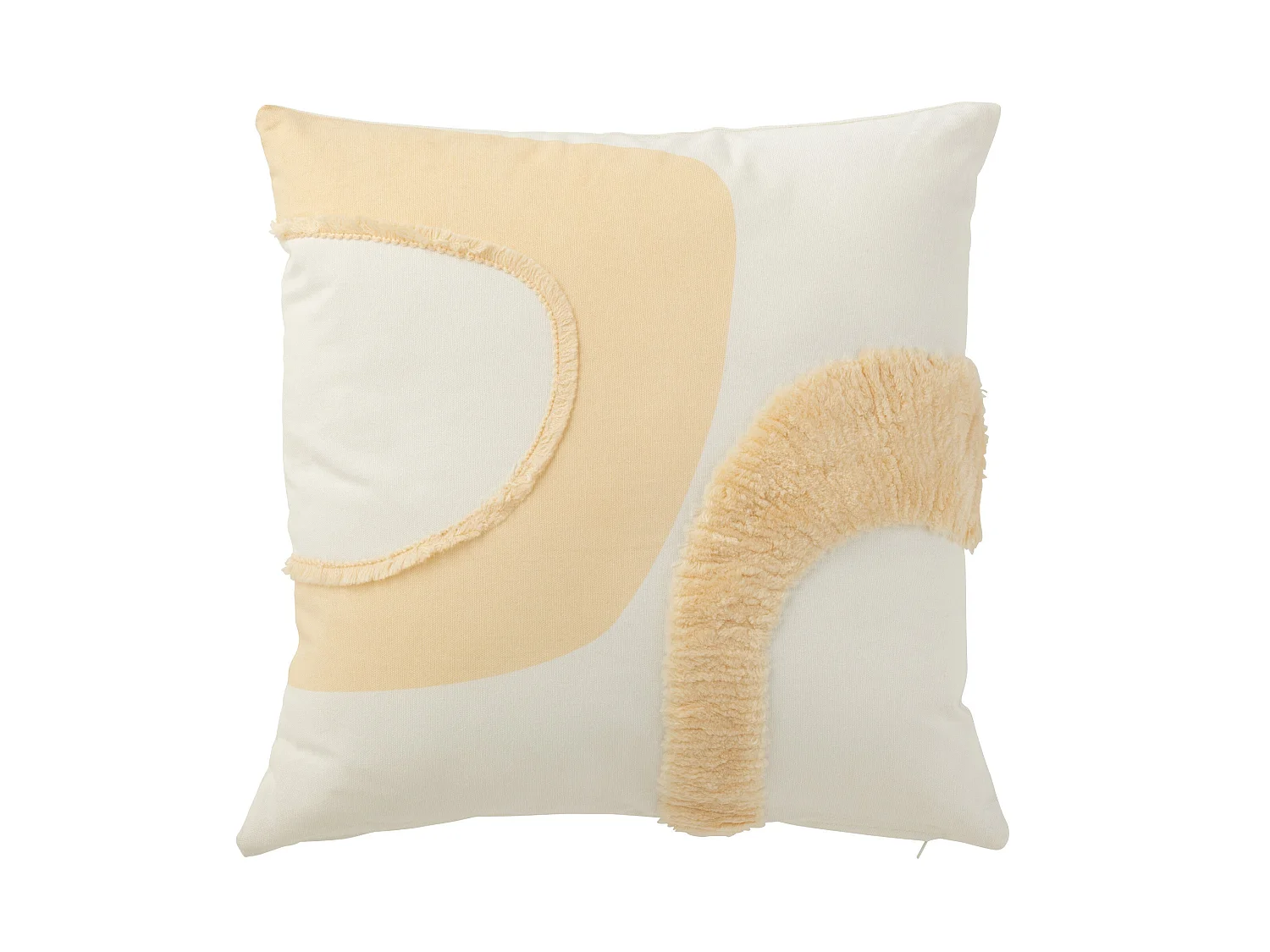 Coussin Déco Cercle "Julia" 43x43 Beige