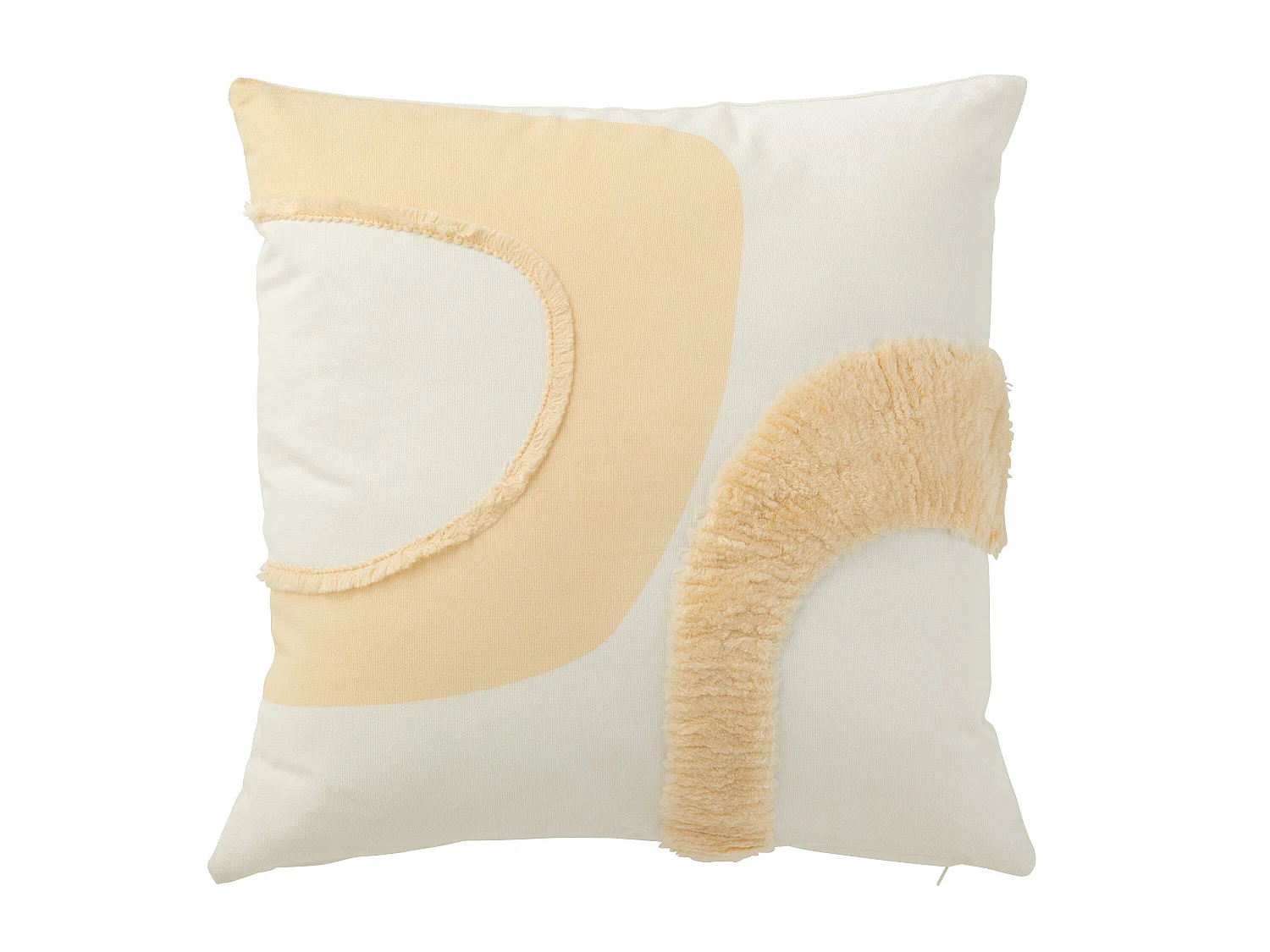 Coussin Déco Cercle "Julia" 43x43 Beige