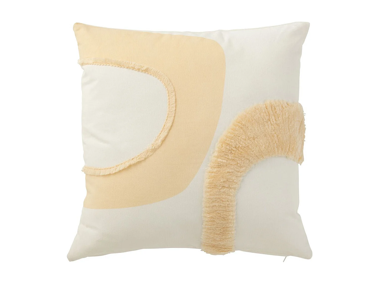 Coussin Déco Cercle "Julia" 43x43 Beige