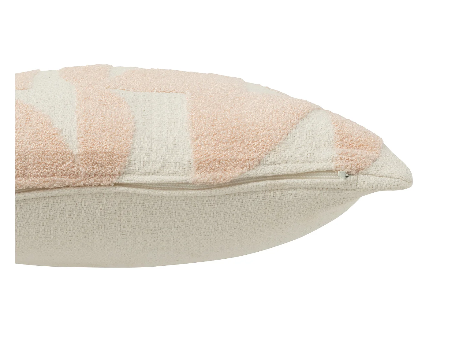 Coussin Déco "Géométrique" 43x43cm Saumon