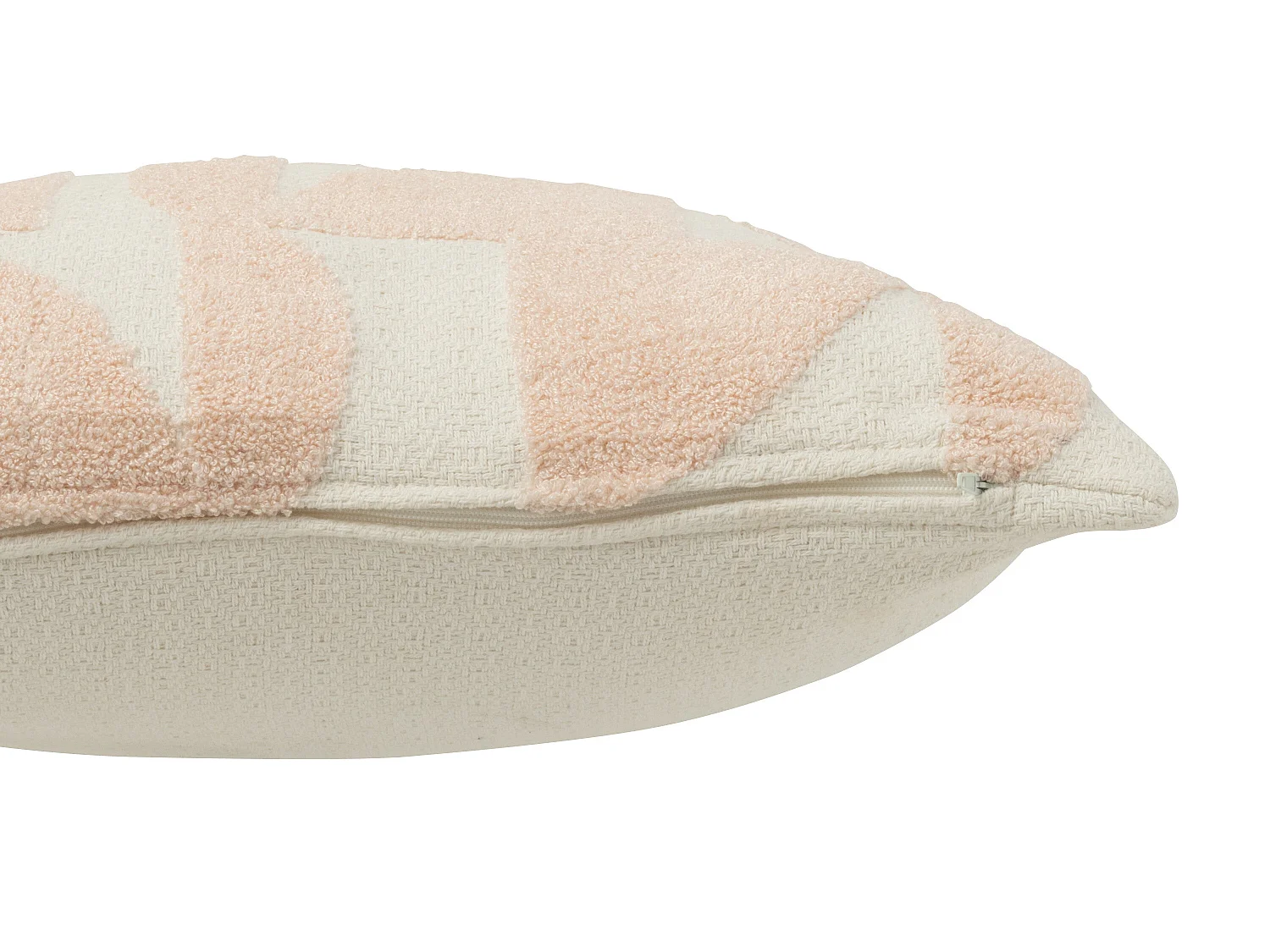 Coussin Déco "Géométrique" 43x43cm Saumon