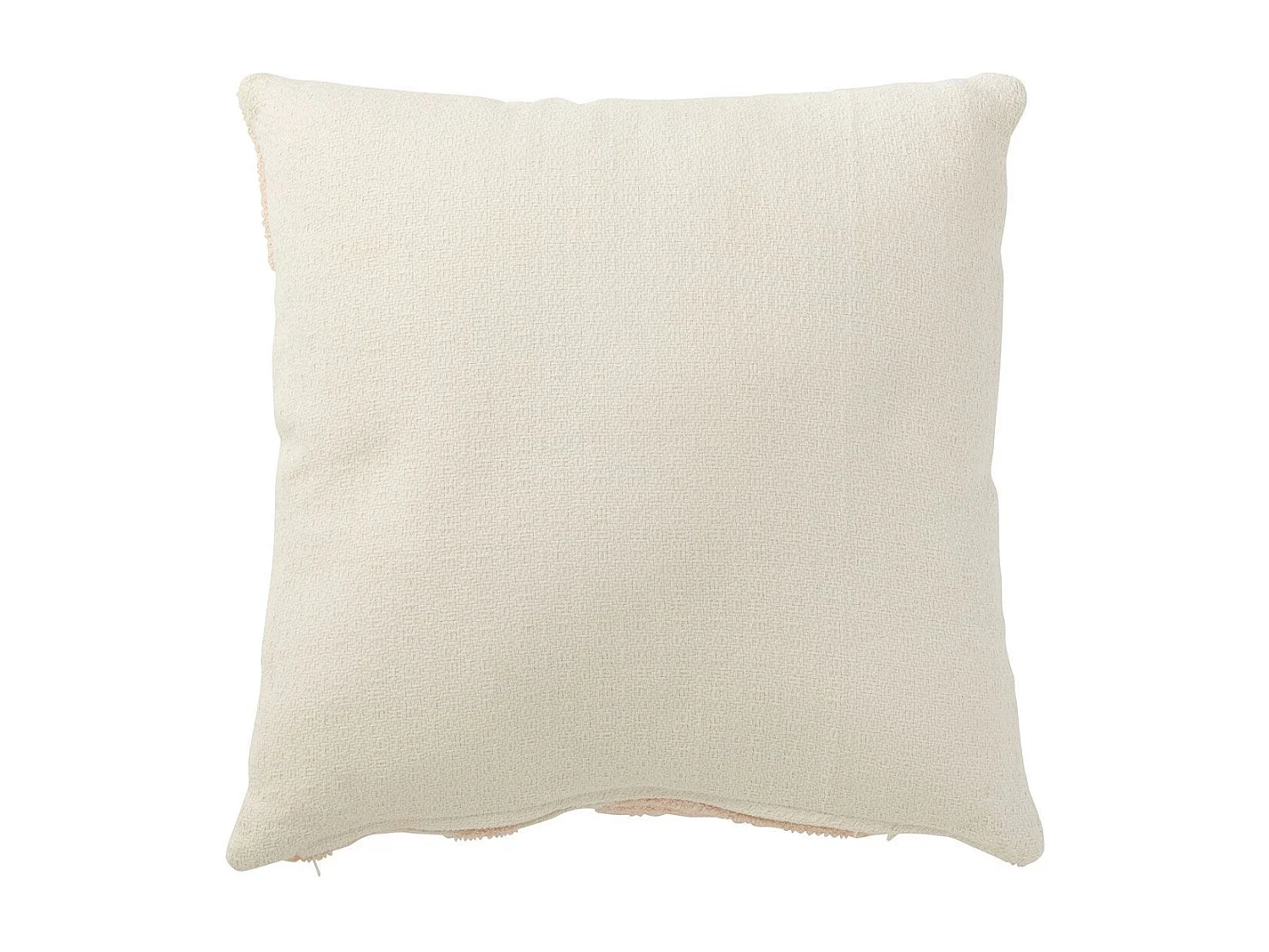 Coussin Déco "Géométrique" 43x43cm Saumon
