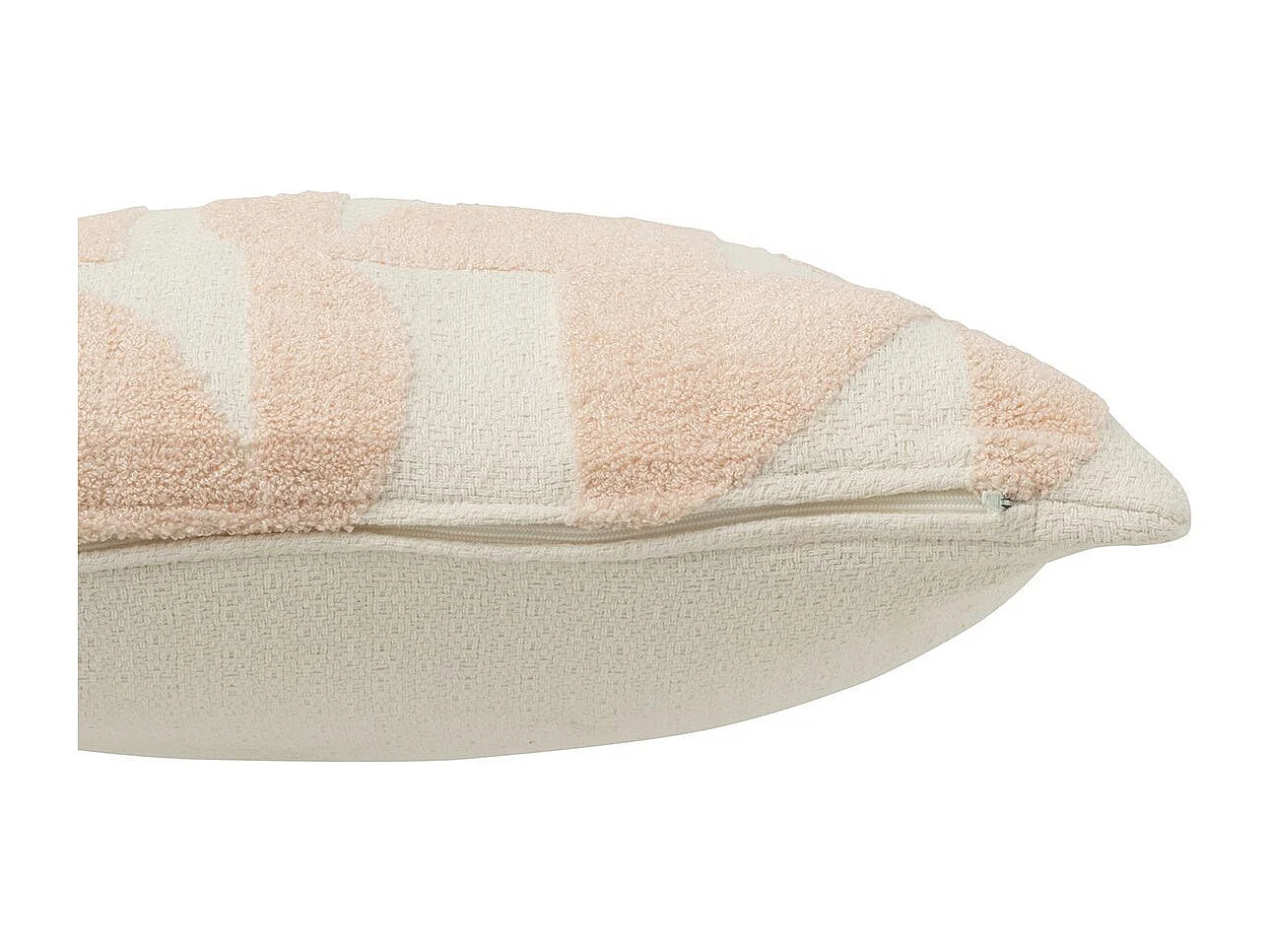 Coussin Déco "Géométrique" 43x43cm Saumon