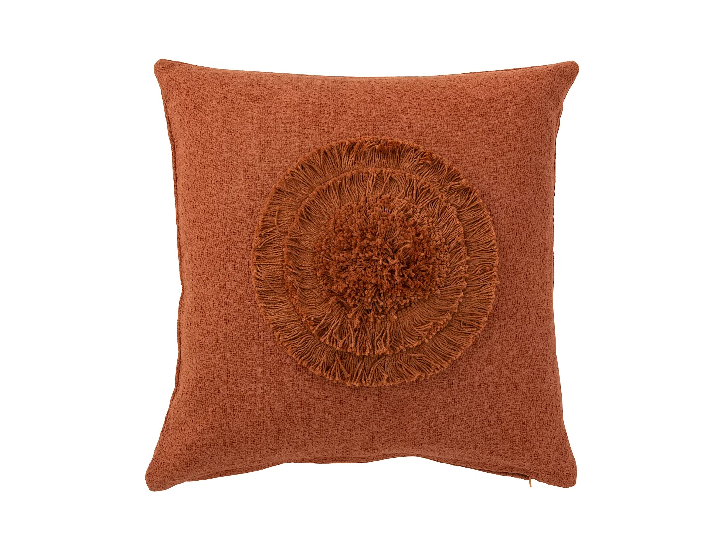 Coussin Déco Cercle "Tangerine" 45x45cm Terracotta
