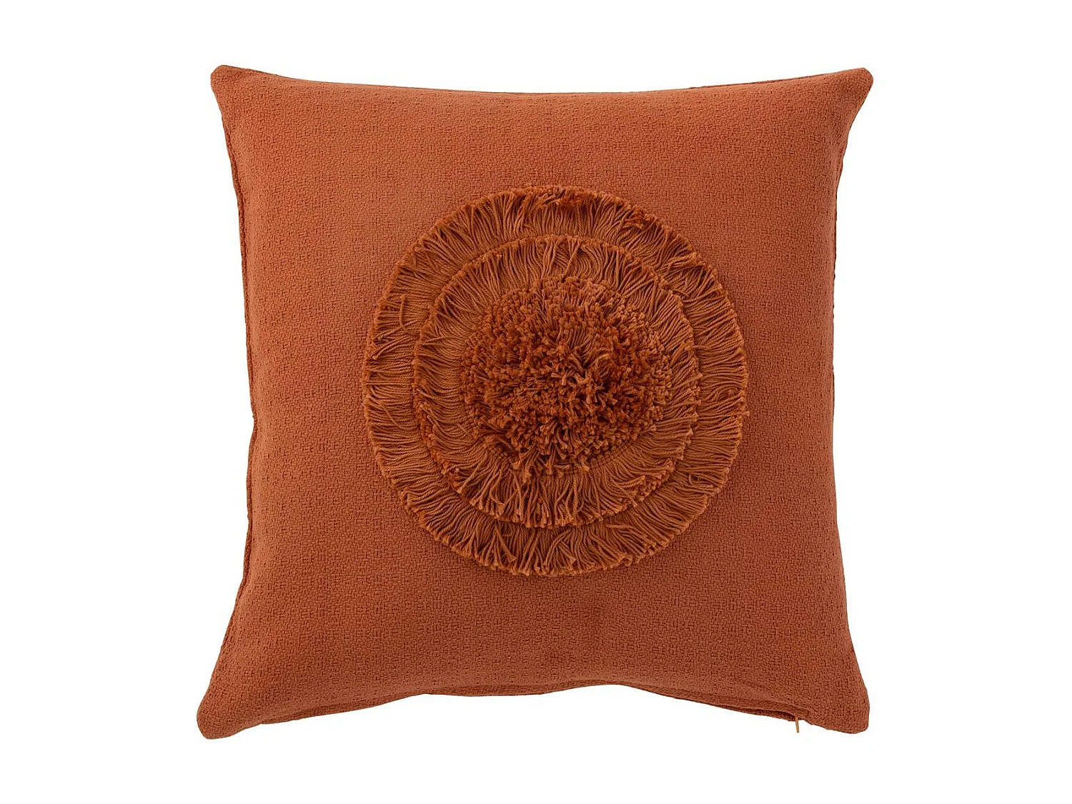 Coussin Déco Cercle "Tangerine" 45x45cm Terracotta
