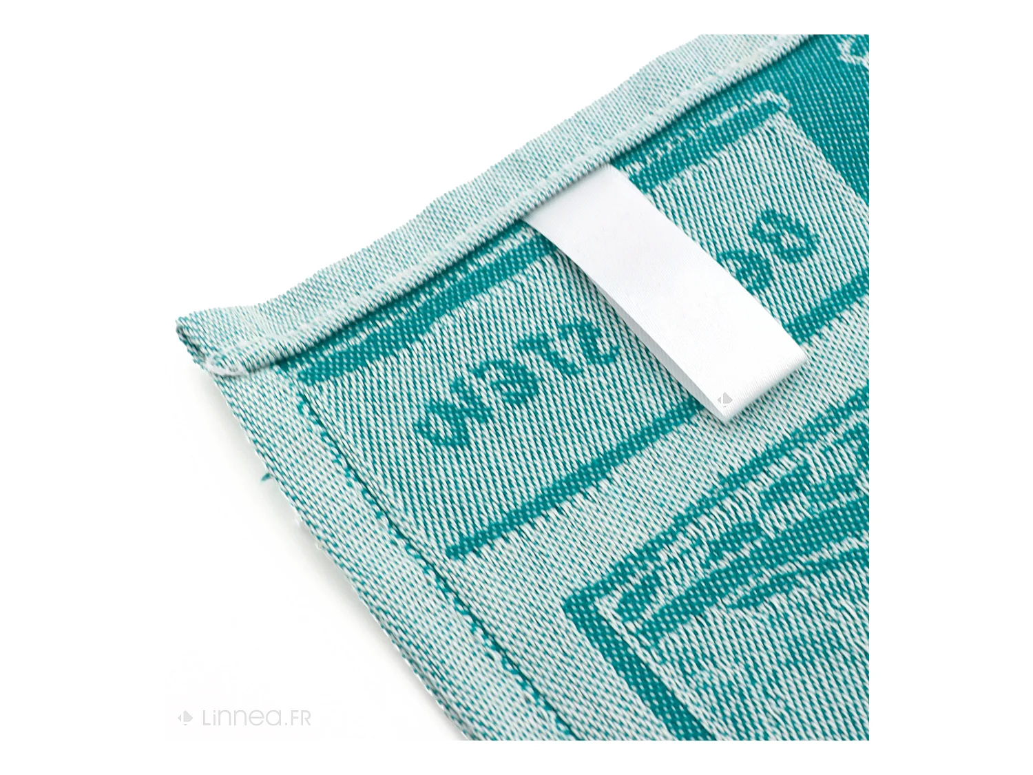 Lot de 2 torchons de cuisine toile 50x70 cm coton SOUP vert