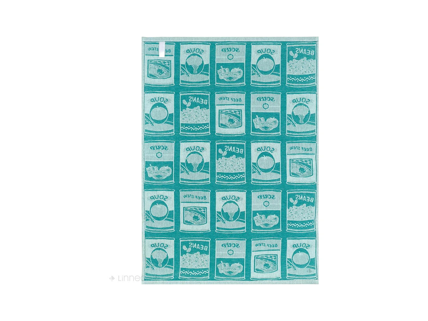 Lot de 2 torchons de cuisine toile 50x70 cm coton SOUP vert