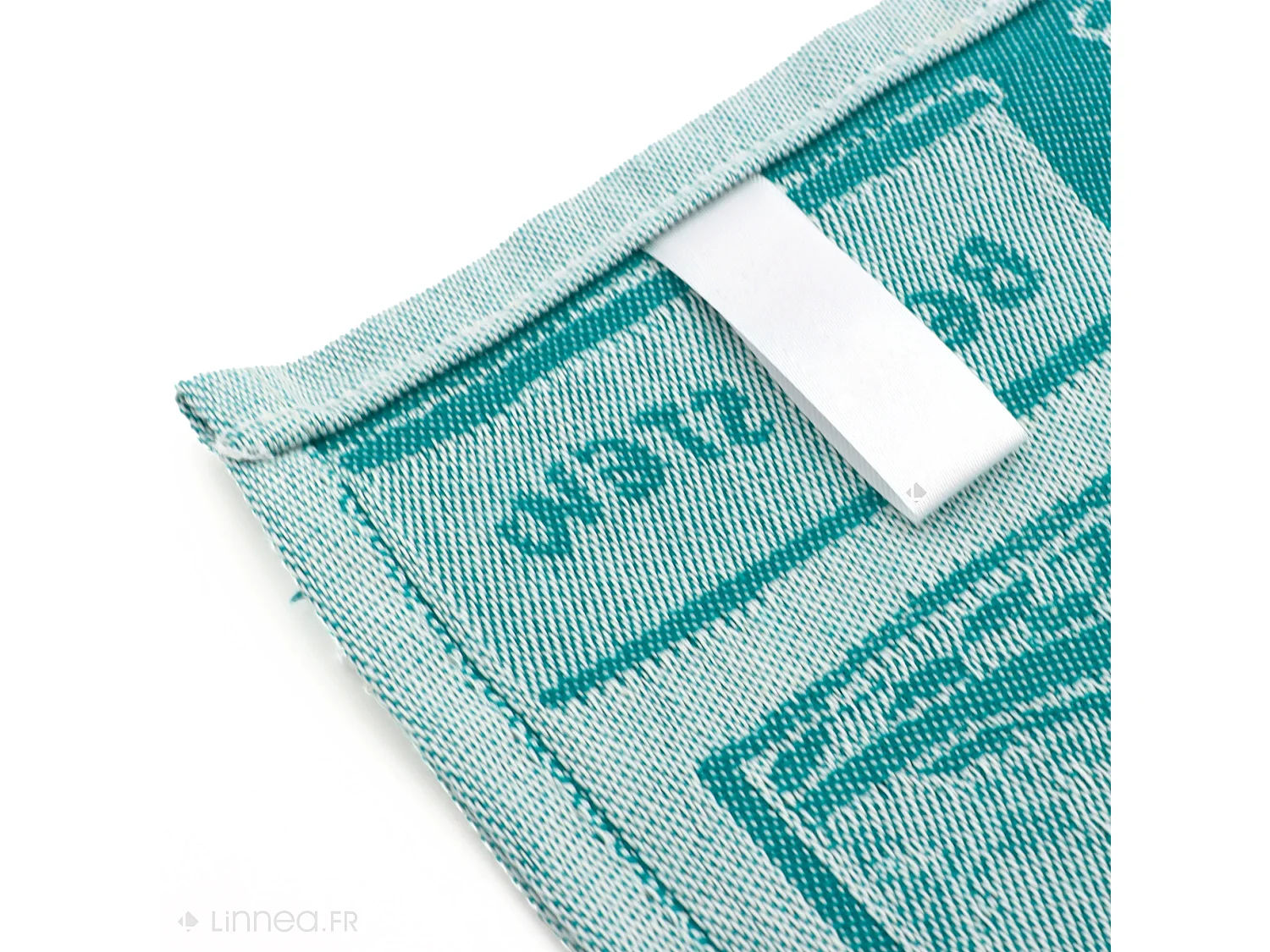 Lot de 2 torchons de cuisine toile 50x70 cm coton SOUP vert