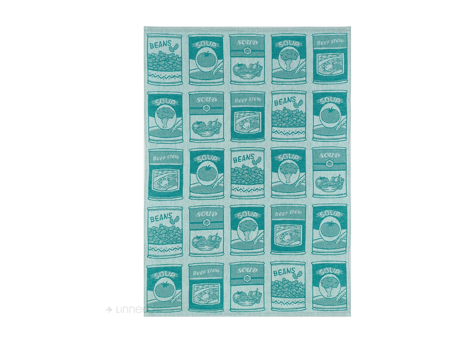 Lot de 2 torchons de cuisine toile 50x70 cm coton SOUP vert