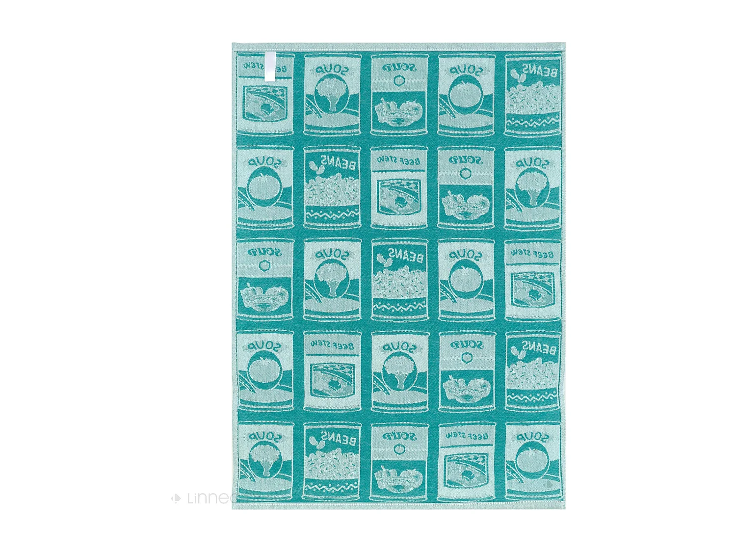 Lot de 2 torchons de cuisine toile 50x70 cm coton SOUP vert