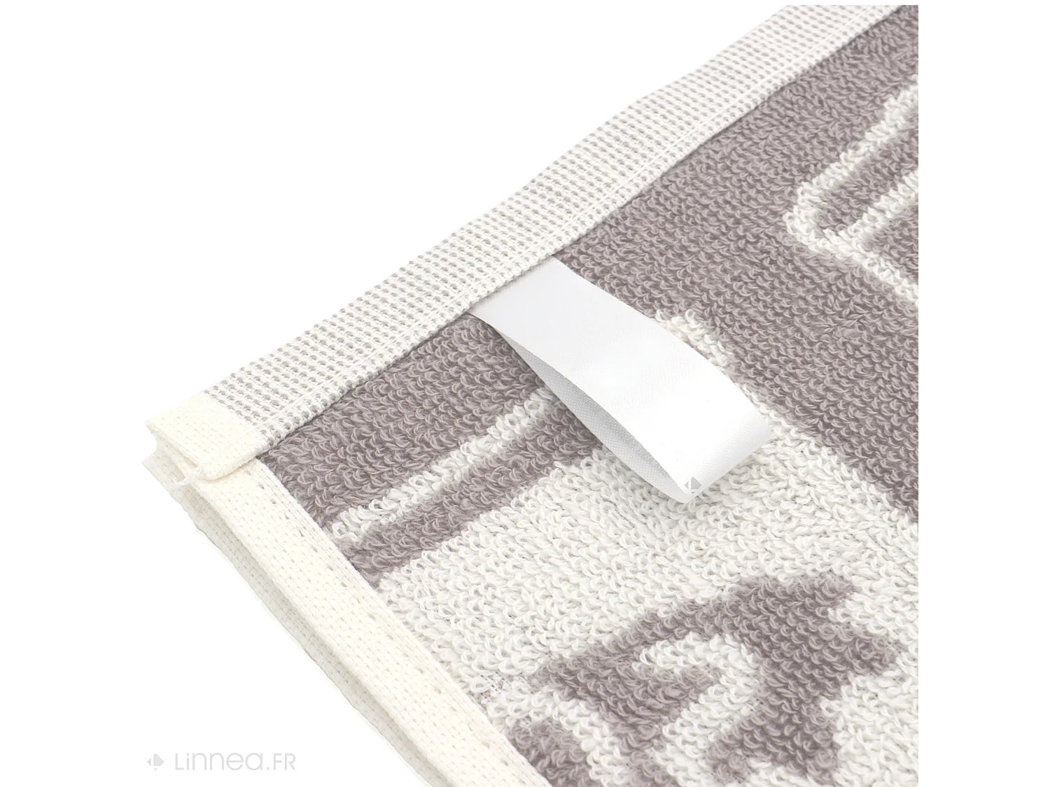 Lot de 2 torchons de cuisine éponge 50x50 cm coton SOUP gris