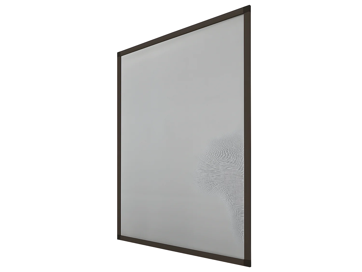 Moustiquaire fenêtre 100 x 120 cm cadre marron en aluminium ECD Germany