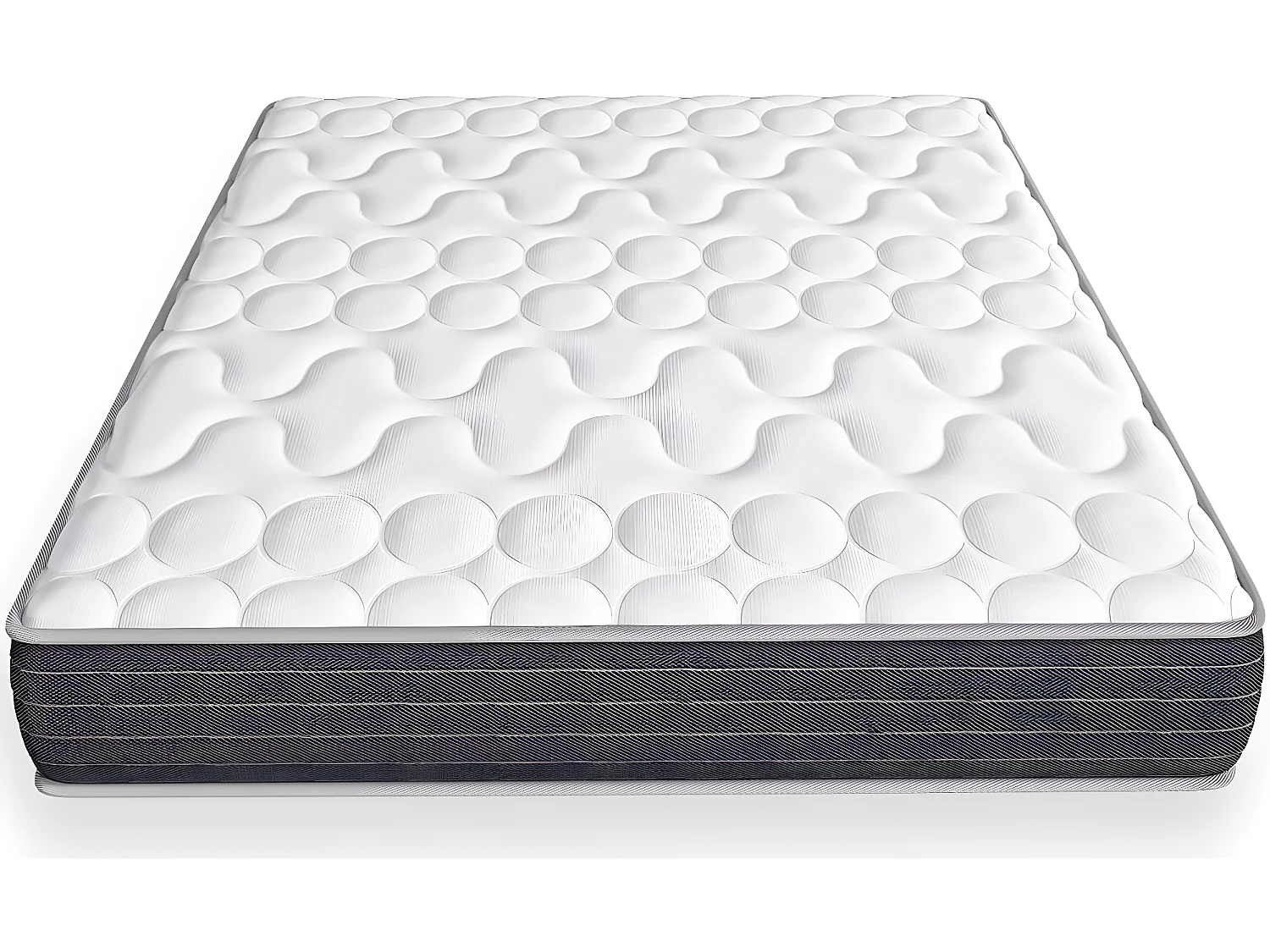 Matelas mémoire de forme 90x190 Memo HR Hbedding - Mousse ergonomique, mousse HR 35kg et mousse à effet mémoire de forme