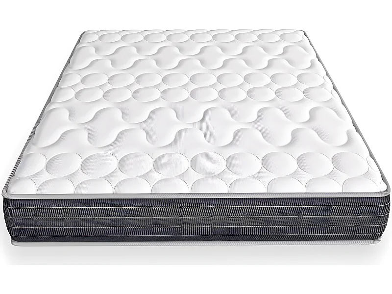 Matelas mémoire de forme 90x190 Memo HR Hbedding - Mousse ergonomique, mousse HR 35kg et mousse à effet mémoire de forme