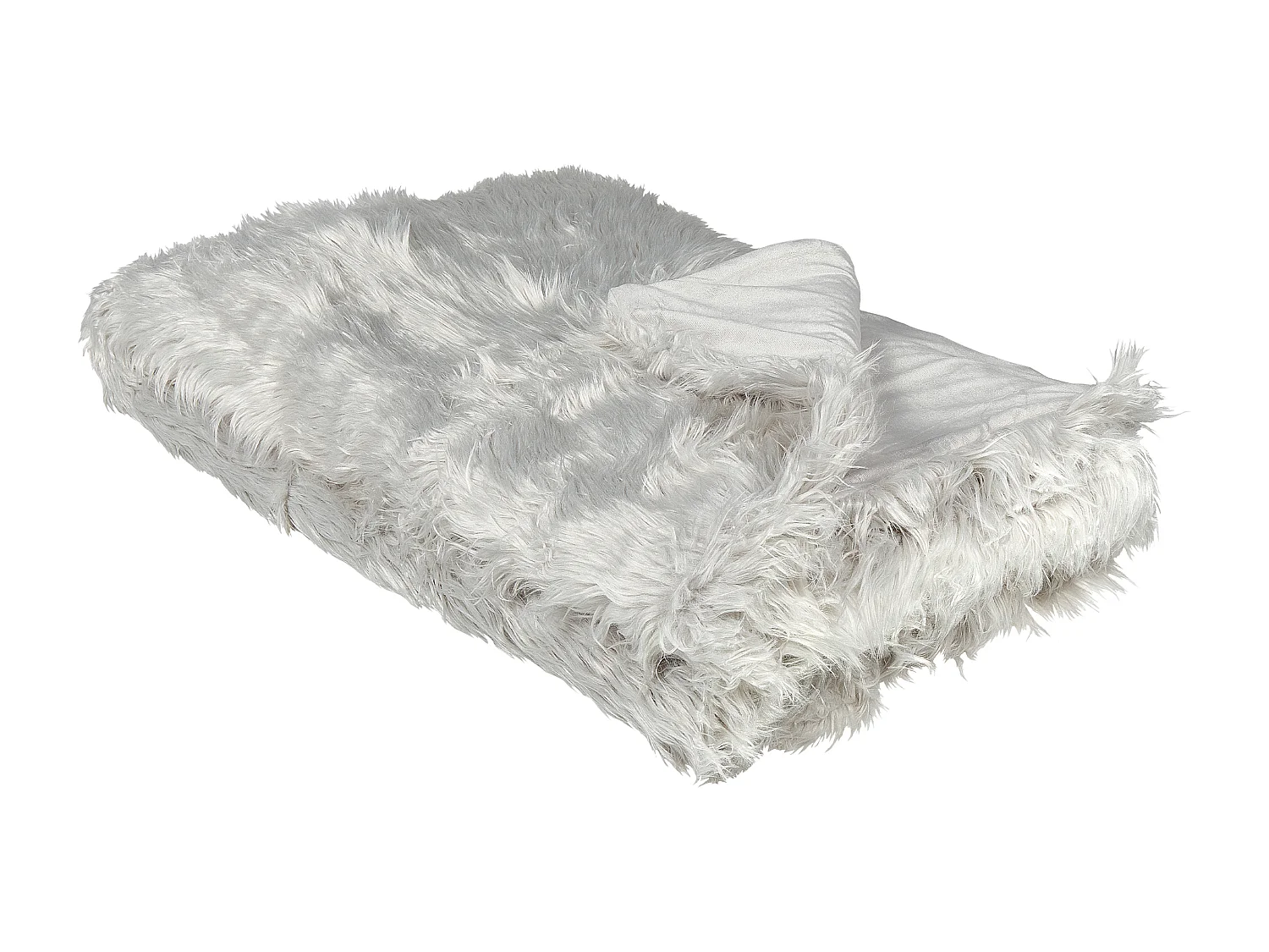 Couvre-lits DELICE Tissu 150 x 200 cm Gris clair