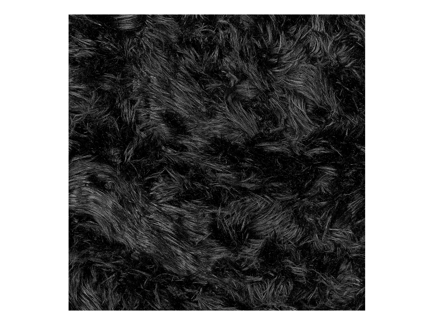 Decke Acryl schwarz 150 x 200 cm Felloptik Wohndecke Überwurf Modern Delice