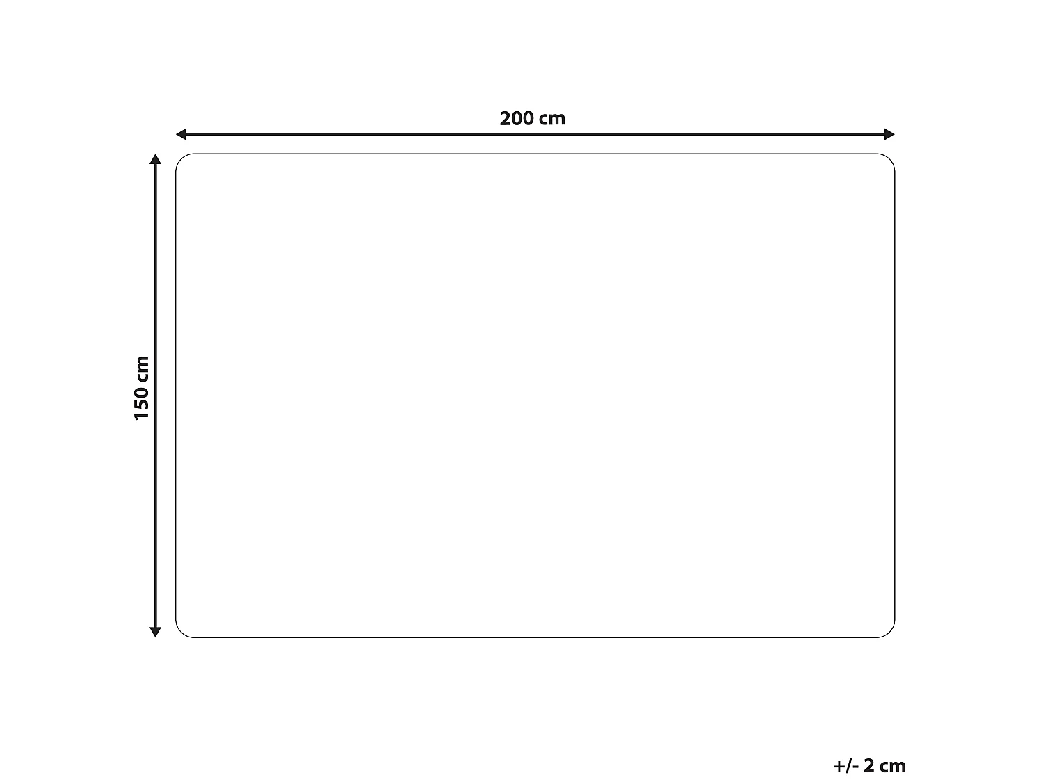 Sprei DELICE Stof 150 x 200 cm Zwart