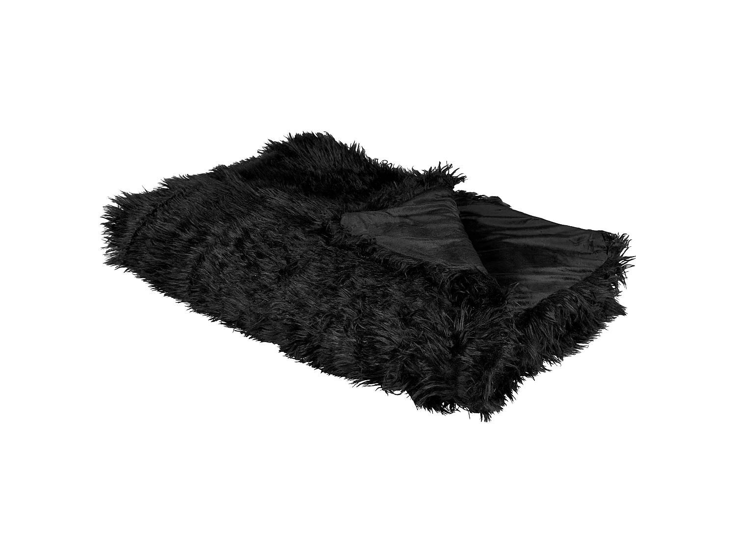 Couvre-lits DELICE Tissu 150 x 200 cm Noir