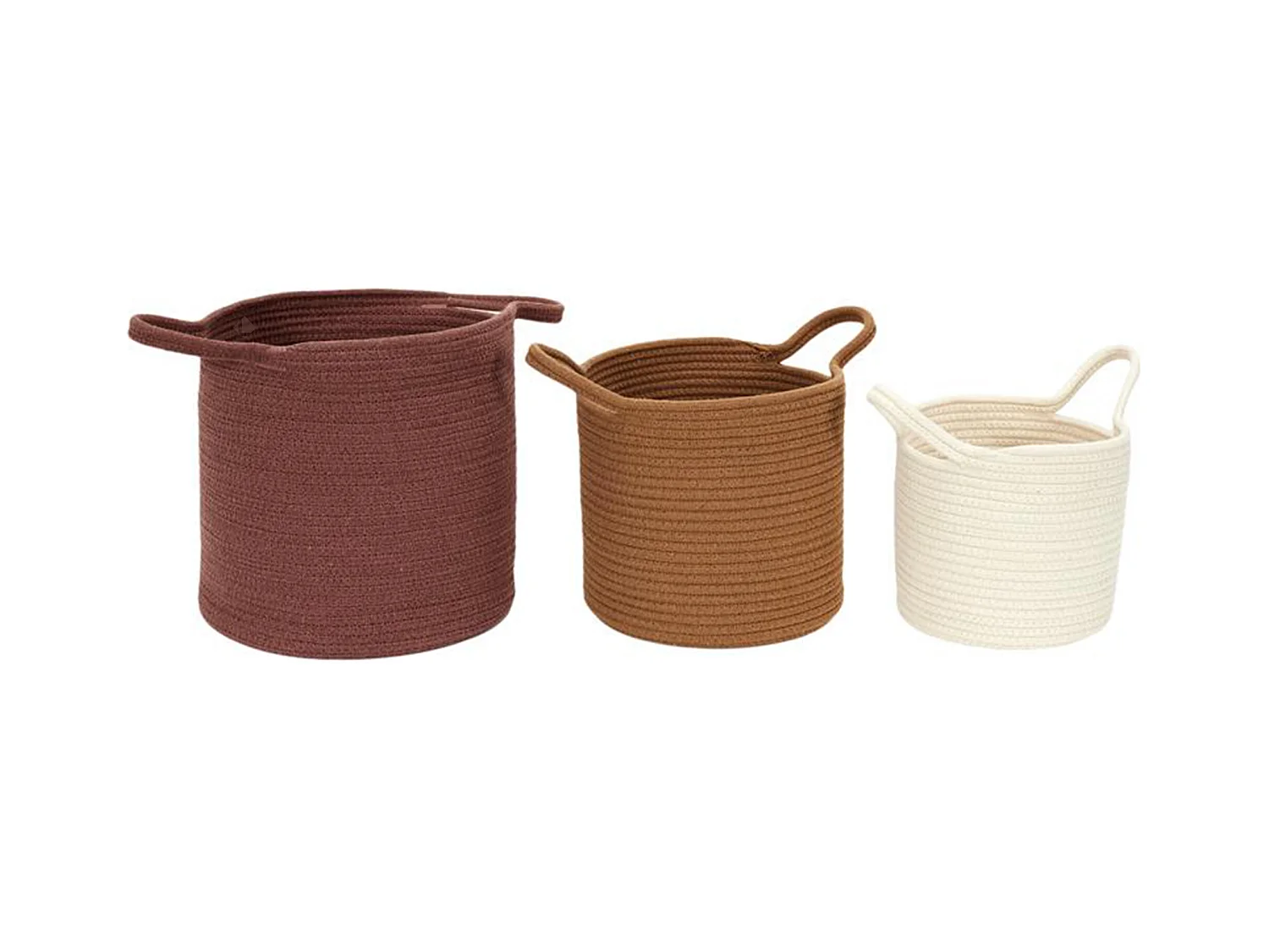 Lot de 3 paniers de rangement SAHARA