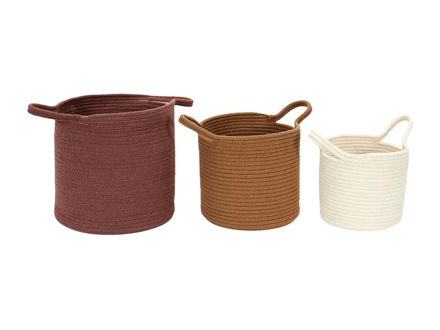 Lot de 3 paniers de rangement SAHARA