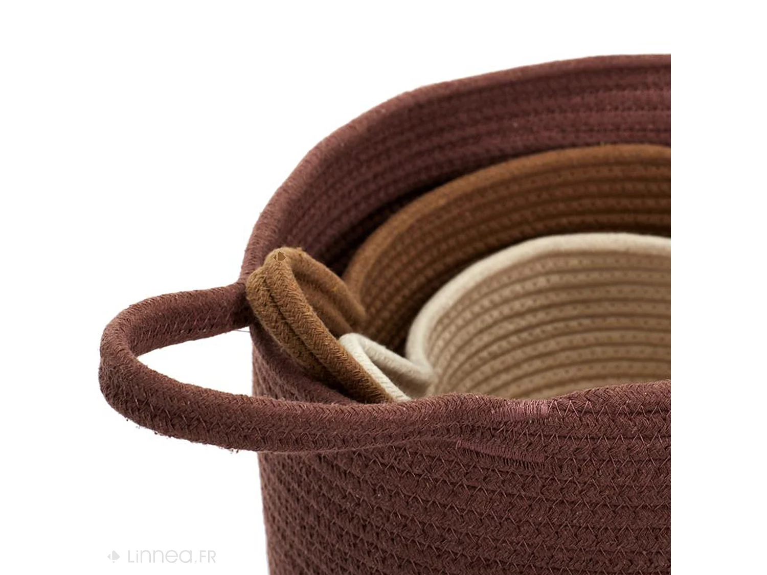 Lot de 3 paniers de rangement SAHARA