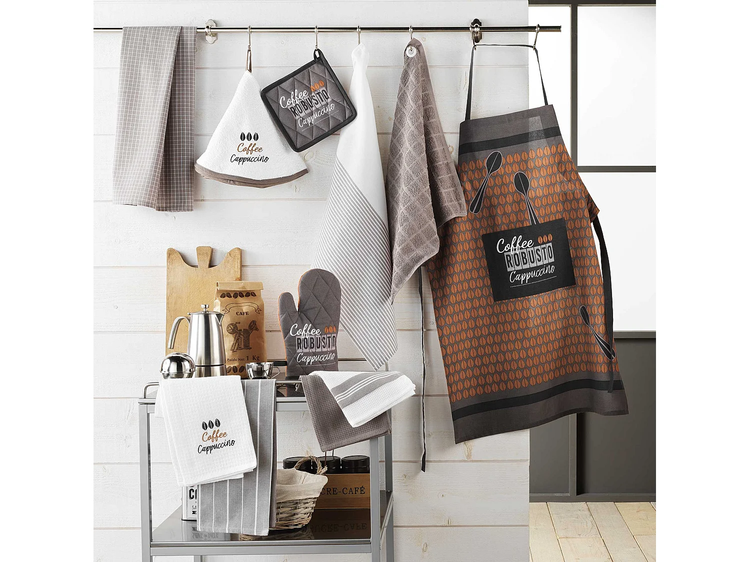 Essuie main Torchon Coffee cappuccino