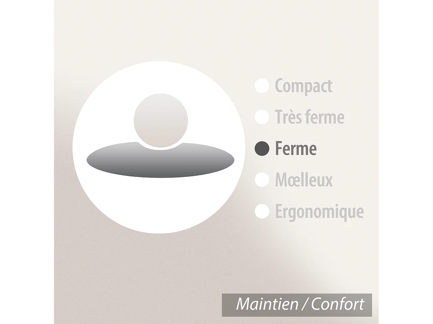 Traversin 140 cm GRIZZ'LIT FLOTEX Fibre creuse Polyester