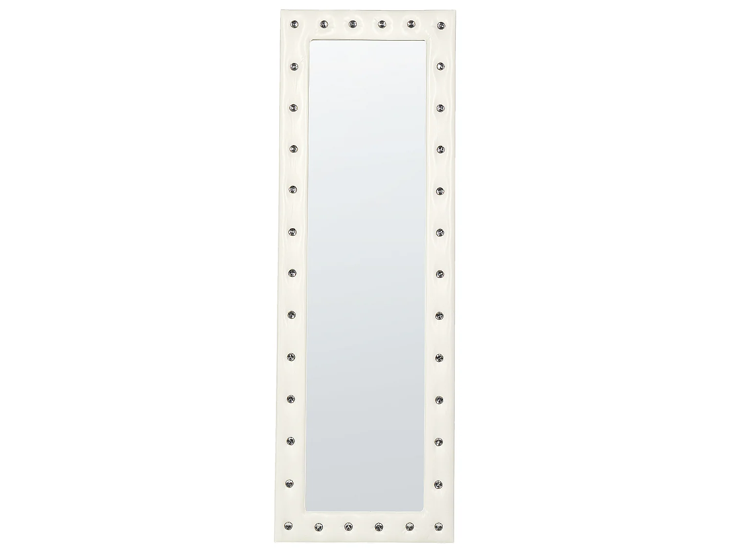 Standing Mirror ANSOUIS 150 cm Faux Leather White