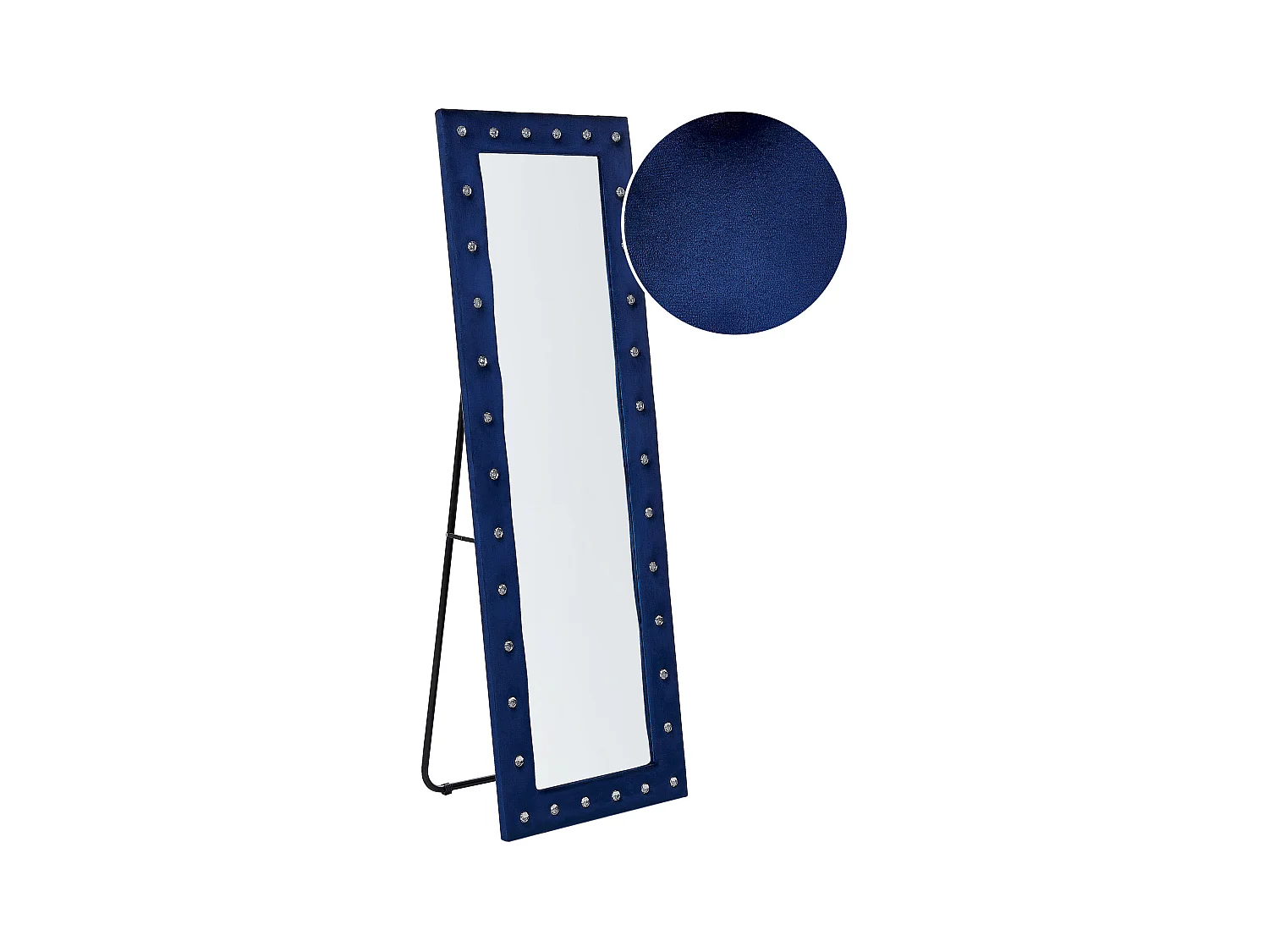 Miroir sur pied ANSOUIS 150 cm Velours Bleu marine
