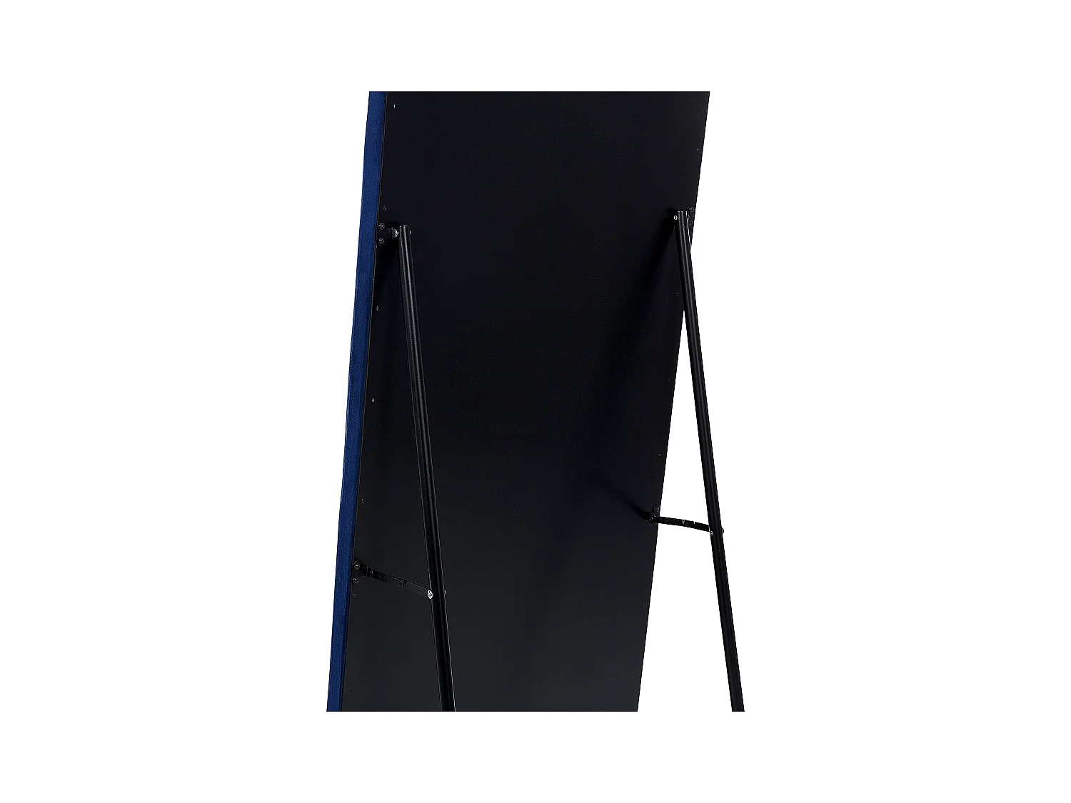 Standspiegel Samt blau 50 x 150 cm rechteckig Glamour Ganzkörperspiegel Ansouis