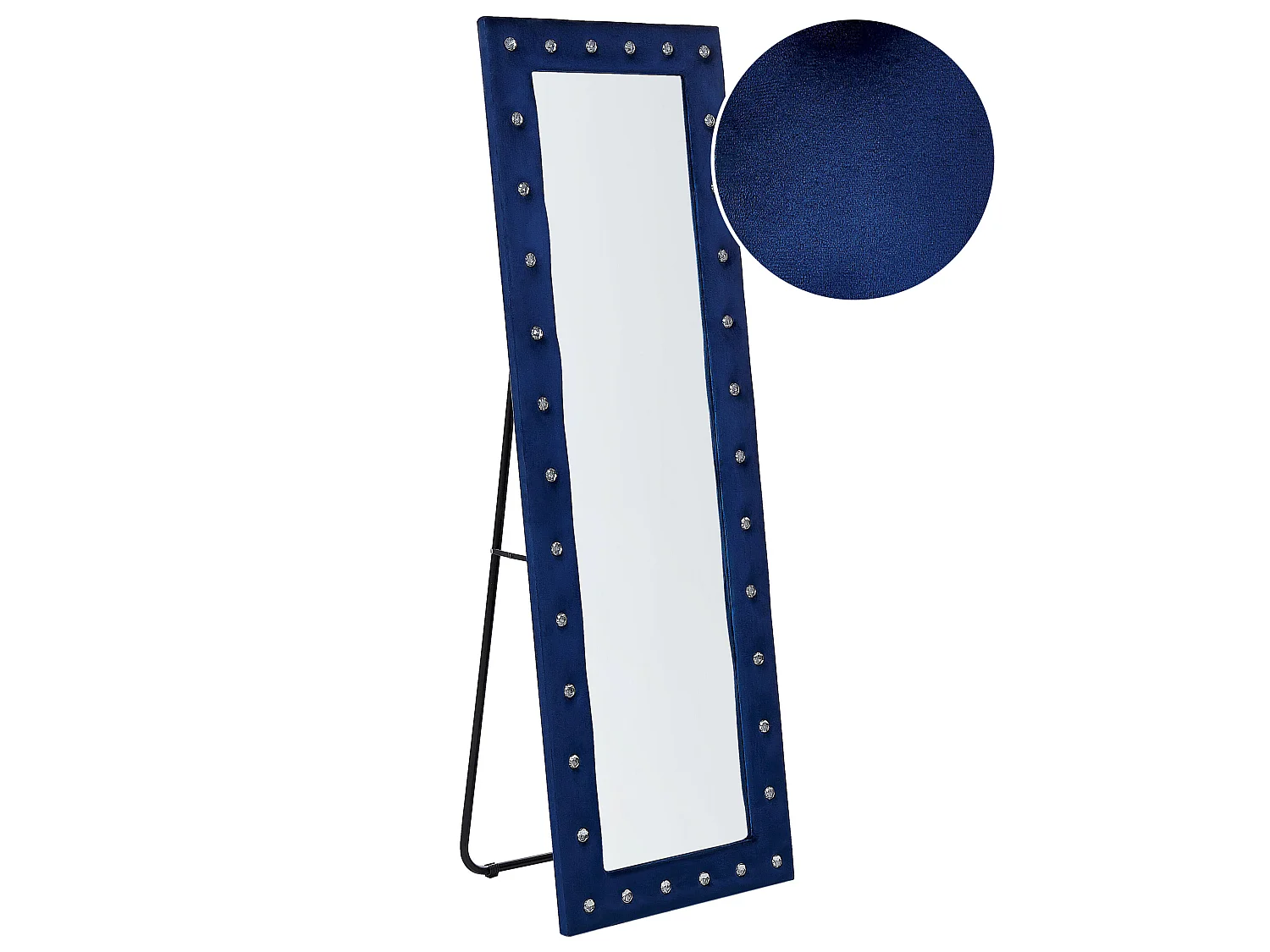 Miroir sur pied ANSOUIS 150 cm Velours Bleu marine