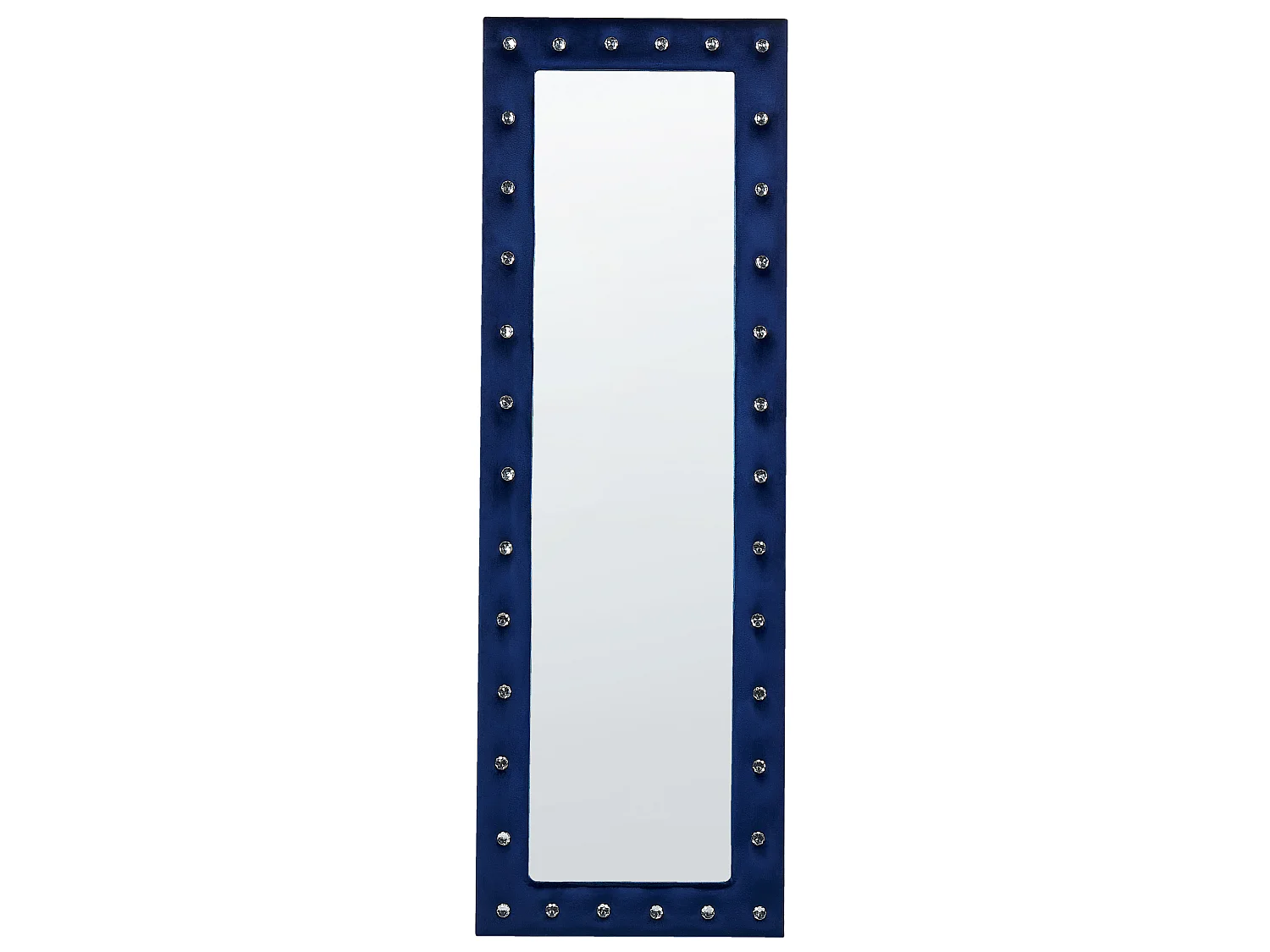 Staande spiegel ANSOUIS 150 cm Fluweel Marineblauw